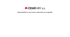Desktop Screenshot of newwiki.ceske-hry.cz